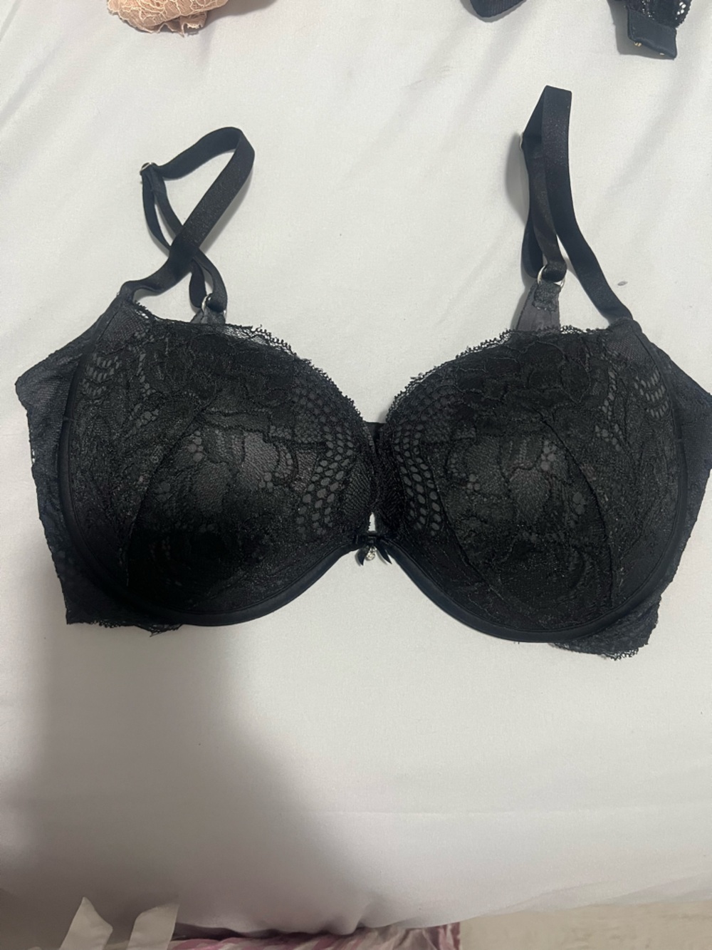 Victoria's Secret Black Lace Push-Up Bra